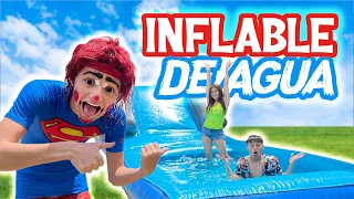 INFLABLE DE AGUA GIGANTE EN MI CASA