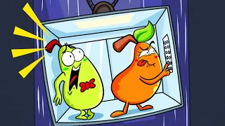 Stuck in an Elevator for 24 Hours || Pear Couple