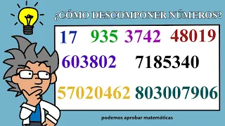 Descomposición numérica - Descomposición de números - Descomponer números