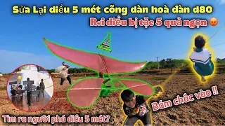 Tìm Ra Người Phá Diều 5 Mét Và Sửa Diều 5 Mét Cõng Hòa Đàn 15 Quả D80 - Bị Tặc Sáo ? | MAIL CV