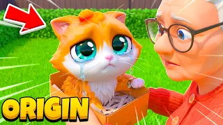 How Granny ADOPTED Me in I AM CAT VR!