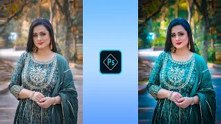 HDR Camera Raw Trick Green Tone Photo Editing Tutorial | Photoshop cc Background Colour Change