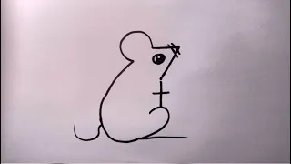 How to draw a mouse with numbers