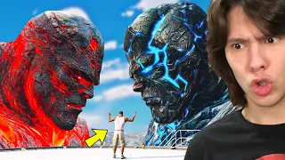 PARTICIPEI DE UM DUELO DE TITANS NO GTA 5!! (Lava VS Gelo)