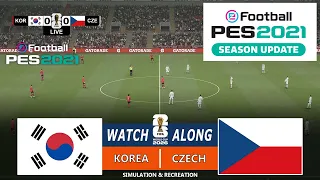 South Korea vs Czech Republic | eFootball PES 21 Gameplay Simulation | English Commentry