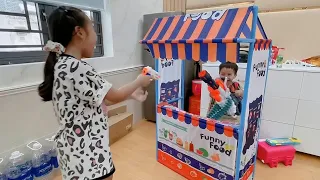 Ông Chủ Shop Nhà Lều Và Tên Trộm ❤ ChiChi Family ❤ Fun Food Tent House