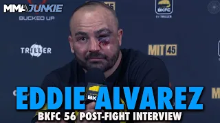 Eddie Alvarez Credits 'Battle Axe' Mike Perry After Corner Stoppage Loss | BKFC 56