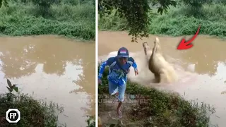 Ngeri...!! Jangan Coba² Mancing Di Sungai ini! Sosok Buaya Raksasa Penunggu Sungai Menampakkan Diri!