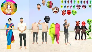 Me and Two Funny Fat Dancing head matching magic video moye moye #shorts ##mmmrazz #funny #comedy