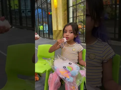 SAMANTHA MAKAN PERMEN KAPAS VIRAL KARAKTER BARENG KAK LEIKA  #shorts