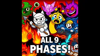 True Phases 1-9 All in One - All Characters Together in Incredibox Sprunki