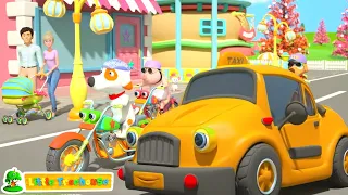 Wheels On The Vehicles | Car Cartoons for Kids | Nursery Rhymes and Baby Song | Street Vehicles