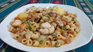 Guiso de Pollo con Fideos y Uchu