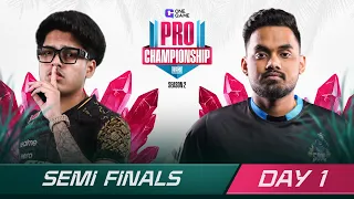 ONEGAME PRO CHAMPIONSHIP S2 | SEMI FINAL | DAY 1 | BGMI |#godlike #iqoosoul #wyldfangs #iqoorntx