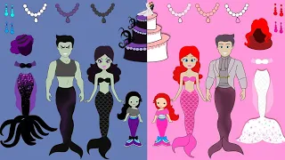 [LIVE NOW] Paper Dolls Dress Up 🔴 Mother and daughter Mermaid family