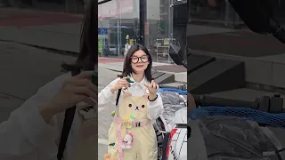 當日全網首提，這麼可愛的車你喜歡嗎？哈哈哈服了666！ #機車 #女騎 #摩託車