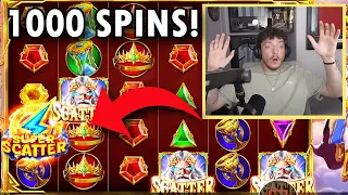 1000 SPINS on SUPER SCATTER GATES OF OLYMPUS!