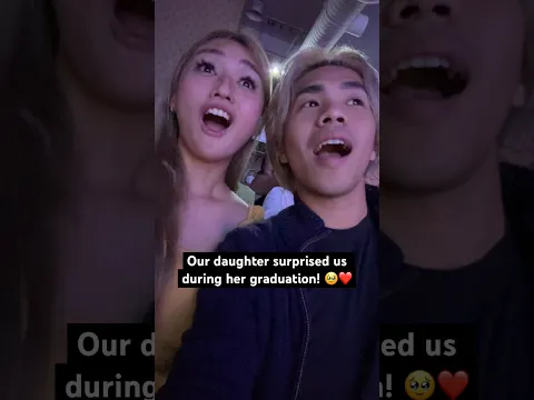 Our daughter surprised us during her graduation 🥹🎓