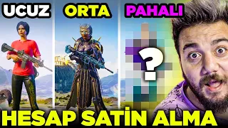 50 TL VS 2500 TL UCUZ ORTA PAHALI HESAP SATIN ALMA  - PUBG Mobile GGŞA