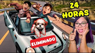 24 HORAS EN UN AUTO MINIATURA | Family Juega