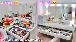 Organizando a minha penteadeira + tour completo ✨