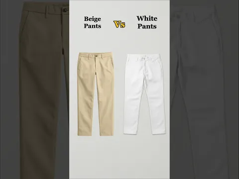 Beige pants vs White Pants #fashion #mensfashion #grwm #styleinspo #ootd #fashiontrends #outfit