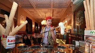 Turkish Ice Cream.. Why so Sticky ? #turkishicecream #dondurma