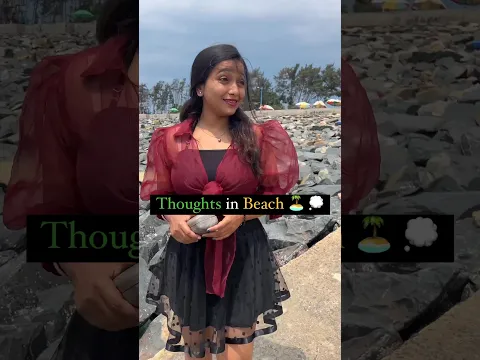 Thoughts on beach  ⛱️🌊🏖️ #shorts #viral