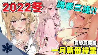 【新番掃雷】海夢身材究竟有多好？開播後竟爆紅讓全世界陷入瘋狂？！2022年1月新番掃雷，史上最弱卻又很多老婆很晃｜次郎