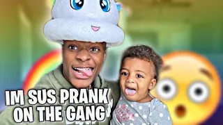 ACTING SUS 🌈 PRANK ON THE GANG | THEY JUMPED ME😱 |