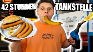 42 STUNDEN NUR VON TANKSTELLE ESSEN&TRINKEN🌭🛢️(MIT GRÖßTER TANKSTELLE EUROPAS!🤩)