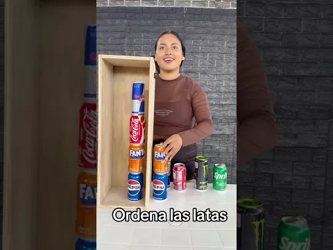 Ordena las latas de refresco