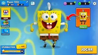 Como Jugar con BOB ESPONJA en STUMBLE GUYS 0.42