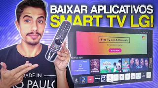 Como BAIXAR APLICATIVOS na SMART TV LG!