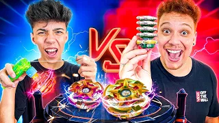 BEYBLADE MÍSTICA VS BEYBLADE QUE MULTIPLICA 6 VEZES!