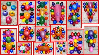Beautiful Water Colorful balloons  popping reverse Compilation satisfying and Relaxing 14 minutes