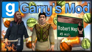 Jogando Gmod - Mods Russos Bizarros, Melancias Assassinas e Shrek Humano!! (Ft.Teemo)