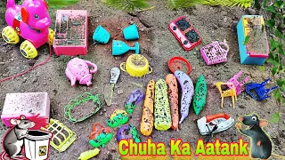 O No 😮‍💨 ! Gudiya ke ghar🏕चूहो ने machaya Aatank🙊 किचन का सामान और सब्जी 🥕🌶को अपने बिल में छुपाया🤣