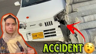 Hamari gaari ka accident ho gaya🥹💔Finally yusra ko gaari chalana a gai🥰