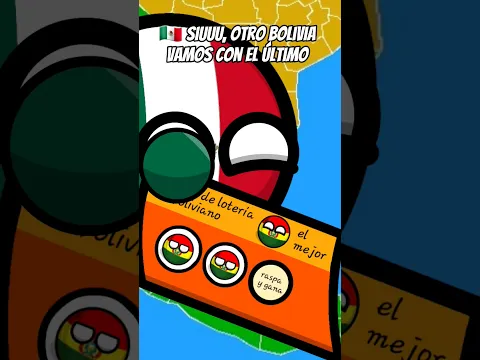 🟢México y el billete de la lotería🟢 1/3 #countryballs #gracioso #humor #viral #shorts