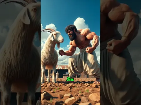 Un hombre sediento bebe demasiada leche con chocolate... La cabra le trae AÚN MÁS #shorts