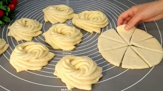 Необычные Сдобные Булочки! Шикарные Булочки к чаю/ Булочки с Начинкой/ Тесто, Сдоба,Булочки