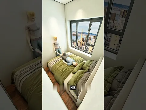 Ultimate Small Room Transformation #shorts #3dhousedesign