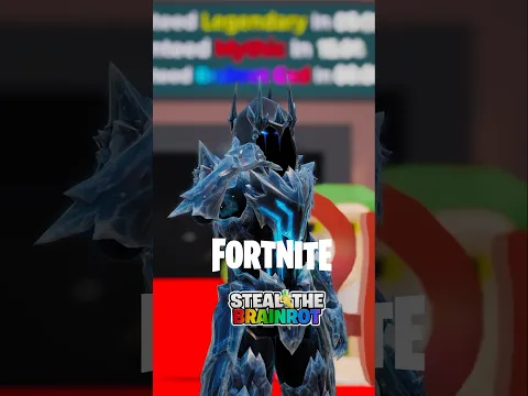 STEAL A BRAINROT EN FORTNITE 😱 #fortnite #epicpartner #stealabrainrot