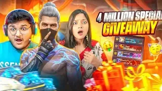 4M SPECIAL 😱 ₹10,000 GIVEAWAY 💸 Who’s the Lucky Winner? 🤑🔥 #freefire