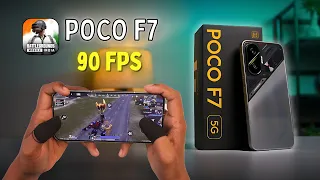 POCO F7 BGMI Test - 90FPS Ultra Graphics Gameplay + Thermals Test!📲🔥