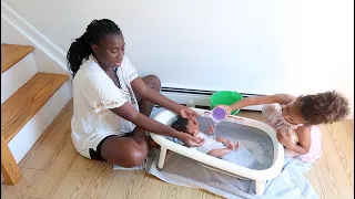 Our Baby's First Bath At Home