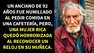 ANCIANO DE 92 AÑOS FUE HUMILLADO AL PEDIR COMIDA EN UNA CAFETERÍA, PERO, UNA MUJER RICA QUEDÓ...