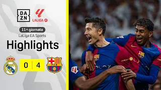 Il CLASICO è BLAUGRANA, ANCELOTTI al tappeto: Real Madrid-Barcellona 0-4 | LaLiga | DAZN Highlights
