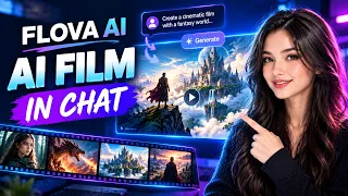 Flova AI Review 🔥 Create Cinematic AI Films Just by Chatting! (Full Tutorial)